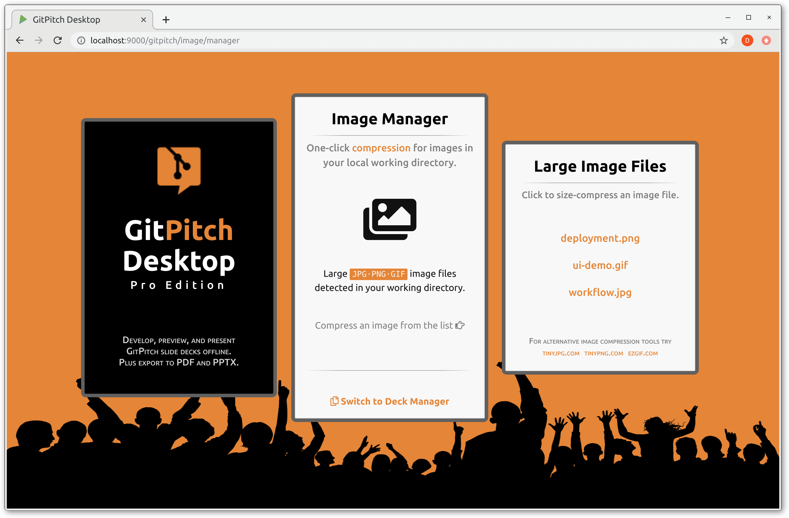 GITPITCH DESKTOP IMAGE MANAGER